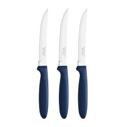 Cuchillos de asado ipanema azul 21,3 cm 3 uds