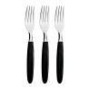 Tenedores de mesa ipanema negro 19,1 cm 3 uds