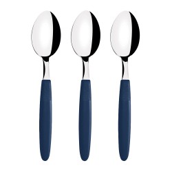 Cucharas de mesa ipanema azul 19 cm 3 uds