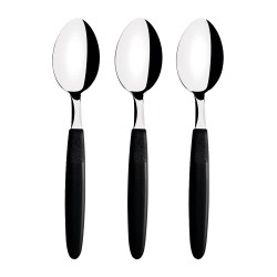 Cucharas para té ipanema negro 13,9 cm 3 uds