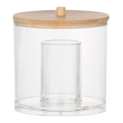 Bote de baño organizador acrílico ø9 x 9 cm