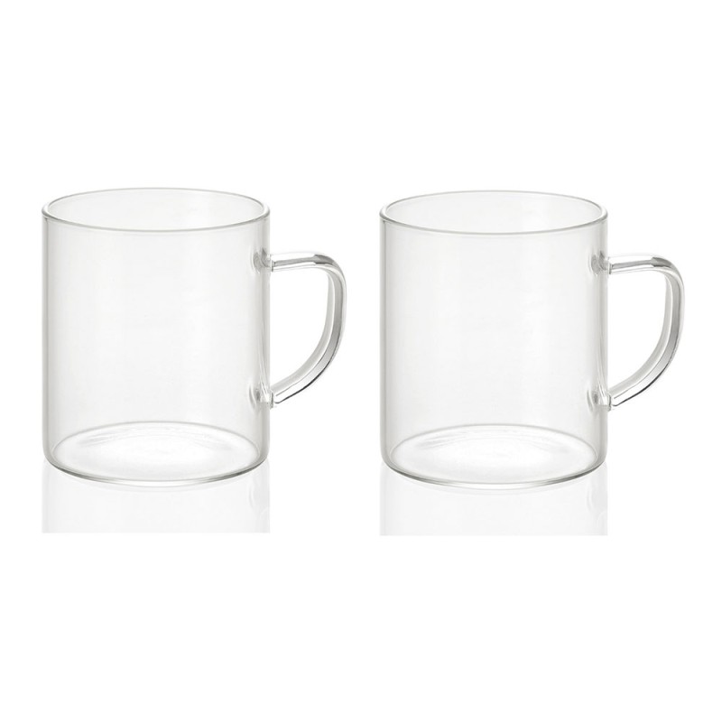 Tazas de vidrio 300 ml ø7,5 x 8,5 cm, 2 uds