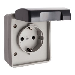 Base fija estanca 2p+t 16 a 250v~ ip44