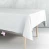 Rollo de hule mantel blanco liso 1,40 x 25 m