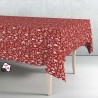 Rollo de hule mantel navidad rojo nordic 140 cm x 25 m