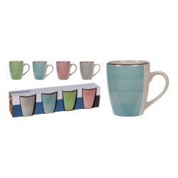 Tazas de café colores surtidos 275 ml, 4 uds