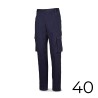 Pantalón strech 98% algodon 2% elastano 240g. azul marino talla 40 588pbsam/40