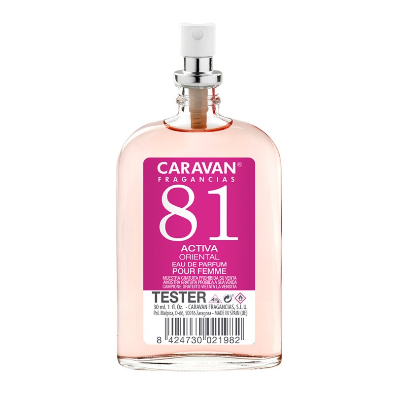 Tester 30ml caravan edp sra n 81 señora gratis por la compra de 4 unid. de la fragancia correspondiente al tester