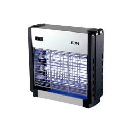 Mata insectos profesional eléctrico, cromo/negro, 2 x 6w 30 m 25,5 x 9 x 26 cm