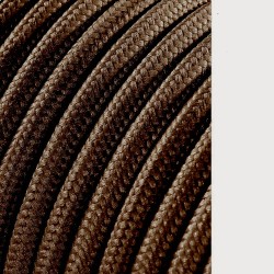 Carrete cable cordón tubular h03vv-f 2 x 0,75 mm marrón, 25 m