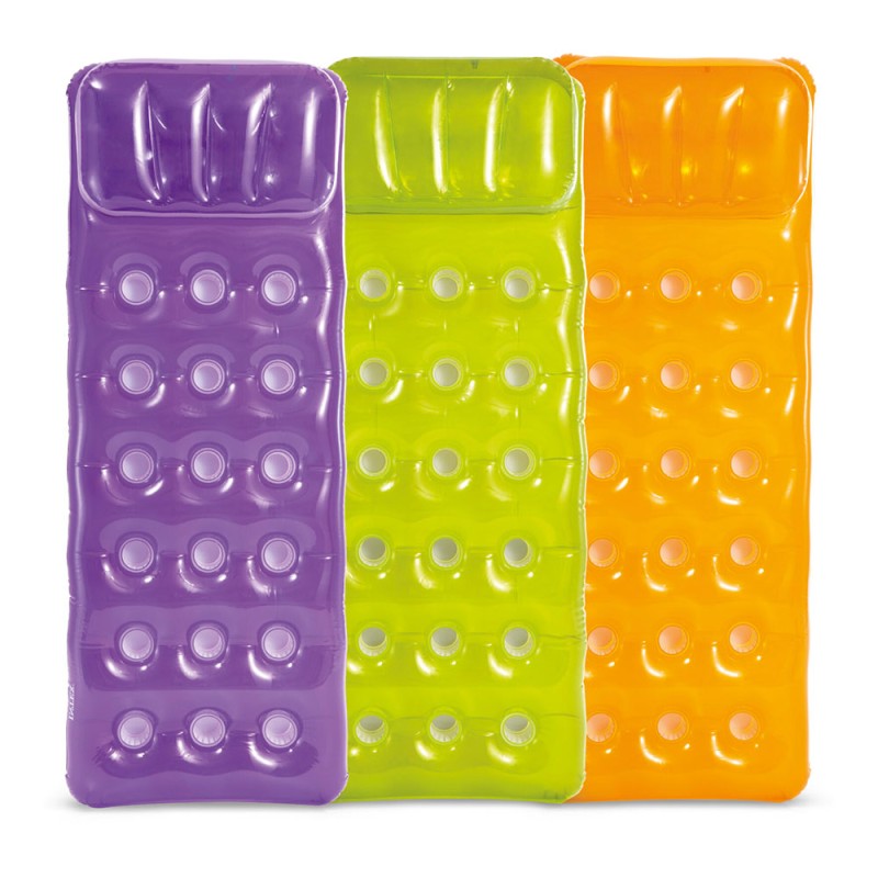 Hinchable con reposacabeza colores surtidos 188 x 71 cm