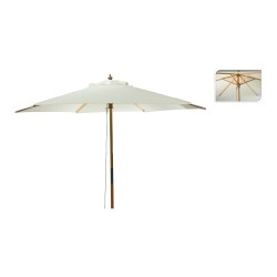 Parasol con mango de madera ø2,6 x 2,2 m