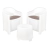 Conjunto jardin luna 3 piezas blanco