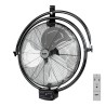 Ventilador pared-techo industrial, potencia 120 w 64,9 db aspas ø50 cm