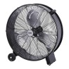 Ventilador industrial de suelo, con ruedas, negro 180 w 59,8 db ø65 cm