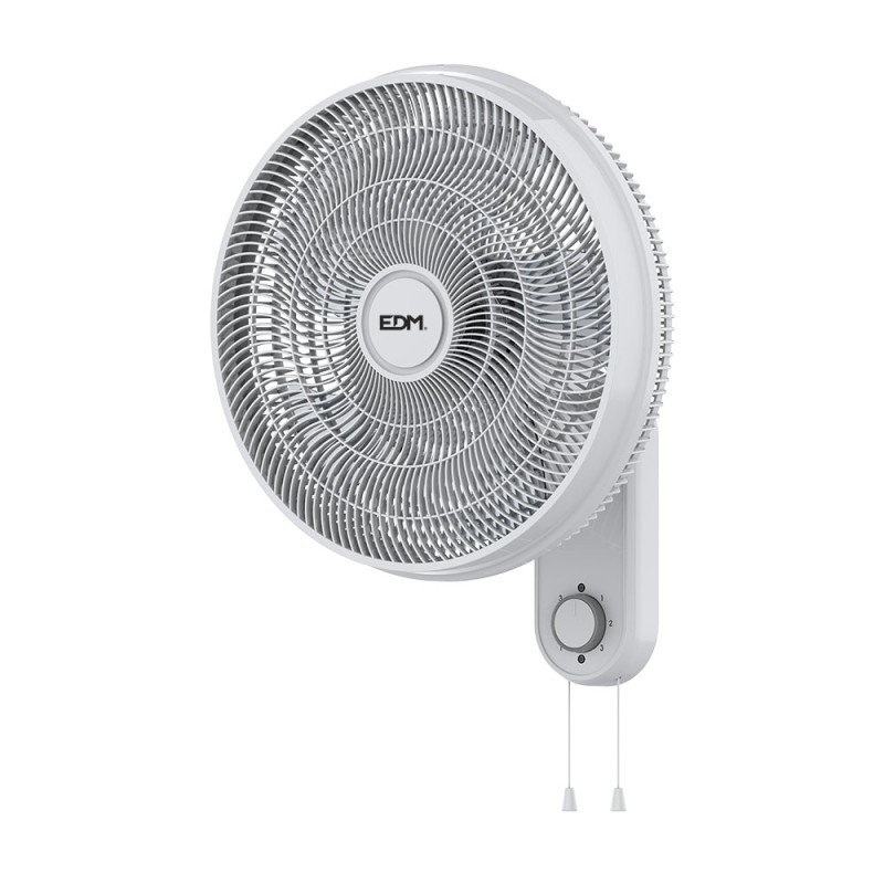 Ventilador pared blanco, potencia 55 w 57,24 db aspas ø40 cm