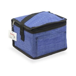 Nevera diseño tejana con asa color azul 4,5 l