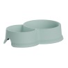 Comedero doble de capacidad 0,3 y 0,65 l color menta
