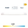 Regleta led 48 w 4000 k luz dia 4700 lm 150 x 3,1 x 12 cm