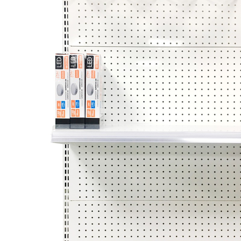 Balda blanca edm para expositor 00030, 00036, 00040 medida: 89 x 30,5 cm