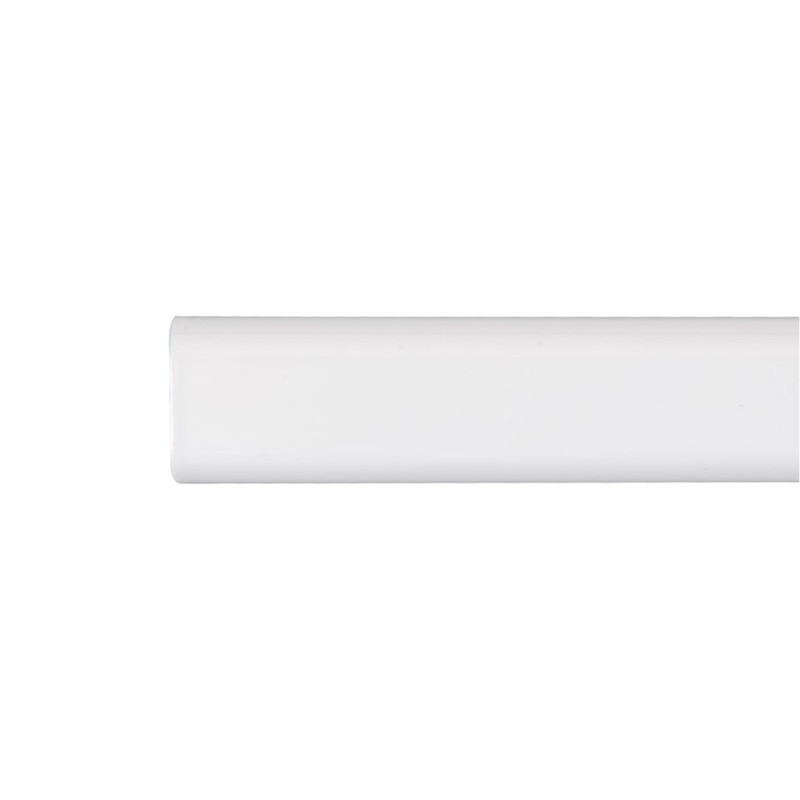 Barra armario ovalada metal blanco 150cm cintacor - storplanet