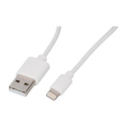 Cable usb-a a lightning 1,2 m blanco