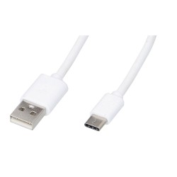 Cable usb-a a usb-c 1,2 m blanco