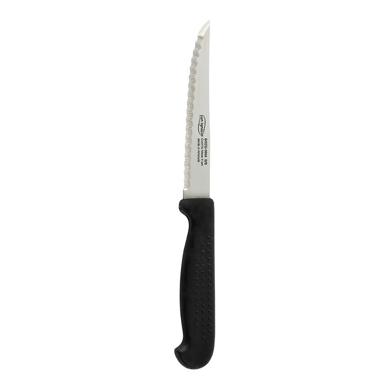 Cuchillo con sierra mango de puntos yeste 11 cm