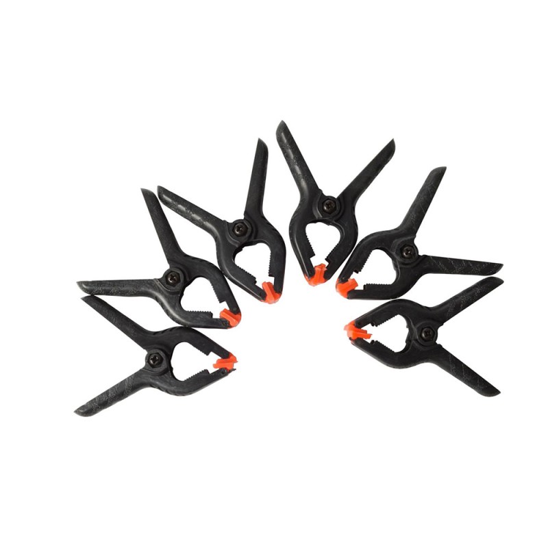 Pinza de resorte, medida 65 mm, pack de 6 uds