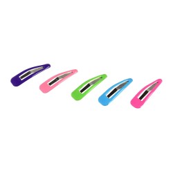 Clips de colores para el pelo 4,8 cm 10 uds