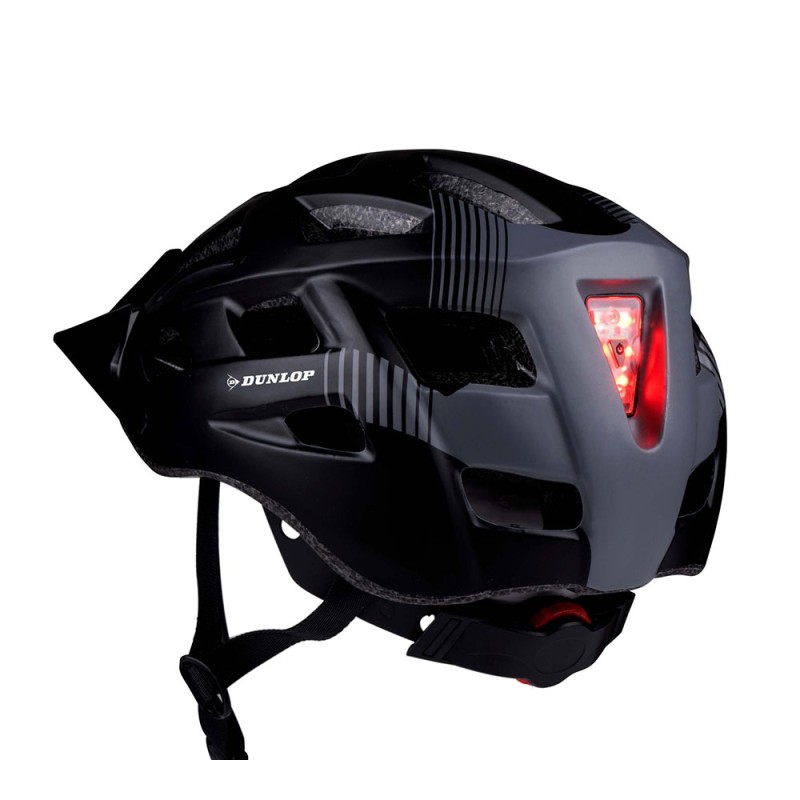 Casco bicicleta con leds rojos talla m 55 - 58 cm