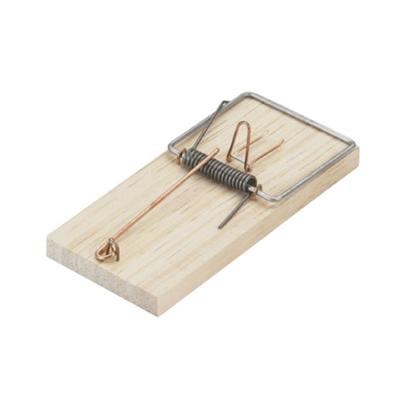 Ratonera "tabla" tamaño n°1, 4,8 x 11 x 1,2 cm, blister 2 uds