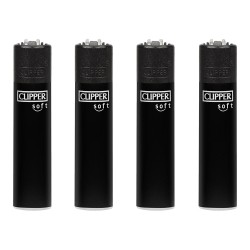 Encendedor cp11 acabado especial soft negro. clipper