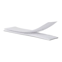 Tira adhesiva de cierre de gancho y bucle blanco 2 x 10 cm