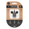 Auriculares eartech negros, conector mini-jack