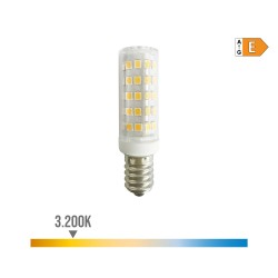 Bombilla tubular de led e14 6,5 w 800 lm 3200 k luz cálida