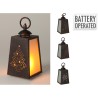Farol led efecto llama, a pilas, modelos variados, 10 x 19 cm
