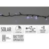 Guirnalda led solar 240 leds 13 funciones parpadeante exterior blanco frio cable verde 10 m