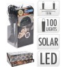 Guirnalda solar led, blanco calido, 100 leds, 10 m