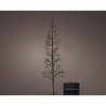 Árbol microled solar, luz parpadeante, 192 led, blanco cálido.