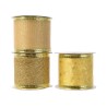 Cinta con brillo dorada, modelos variados 6 cm x 2,7 m
