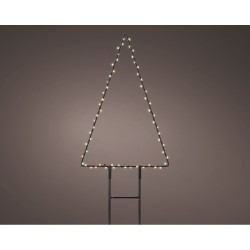 Estaca microled en forma de pino para exterior 18 x 0,6 x 27cm