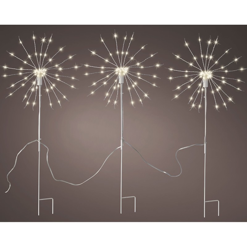 Estaca microled en forma peluso parpadeante para exterior ø25 x 45 cm