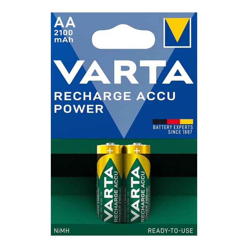 Pila recargable accu power aa - hr6 2100 ma (blister 2 uds) ø14,5 x 50,5 mm