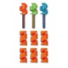 Set para hacer fuego naranja, peso 5 g, 8 x 8 x 27 mm