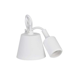 Lámpara colgante de silicona e27 60 w color blanco