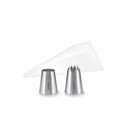 Kit croquetas grandchef con 10 bolsas y 2 boquillas