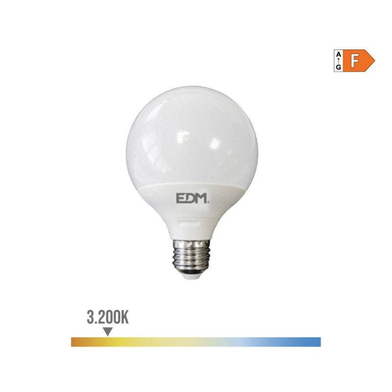 Bombilla globo led e27 15 w 1521 lm 3200 k luz calida ø125 x 160 mm