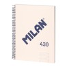 Cuaderno a4 con espiral pautado 7 mm beige
