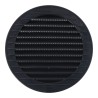 Rejilla ventilación redonda empotrable con mosquitera ø120mm abs gris antracita